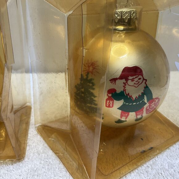 Christmas Ornament Vintage Austria Made for Bronner Elf with Tree and Candle - Picture 3 of 13